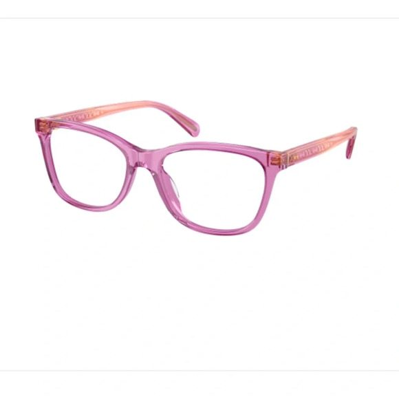 Coach HC6235U Eyeglasses Frames Case RXable 5823 Transparent Amethyst NWT - Picture 1 of 12
